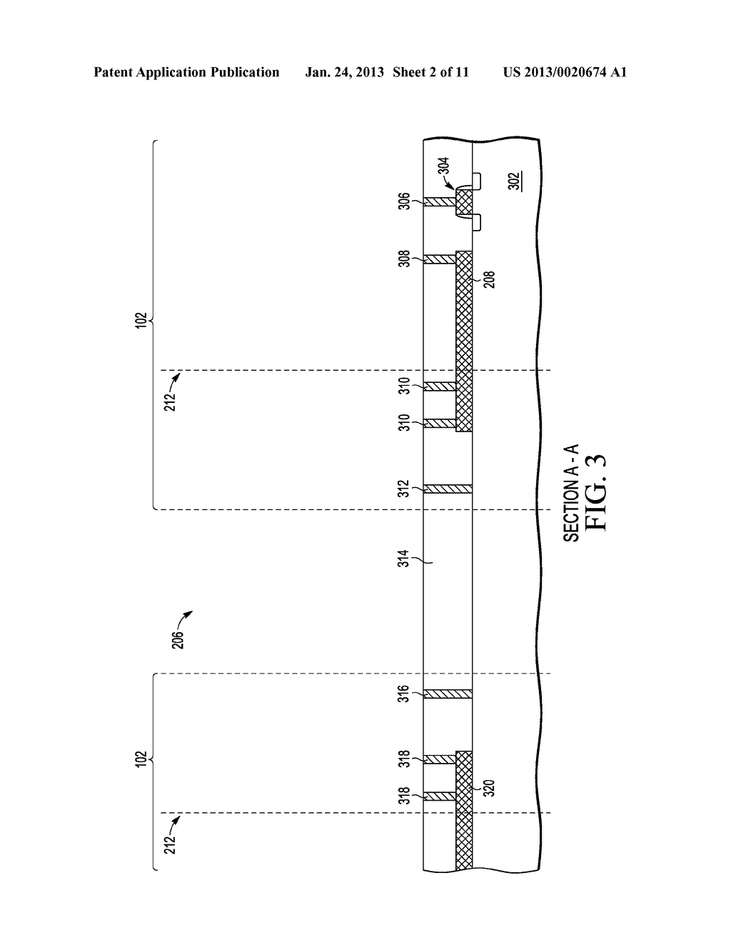 FUSED BUSS FOR PLATING FEATURES ON A SEMICONDUCTOR DIE - diagram, schematic, and image 03