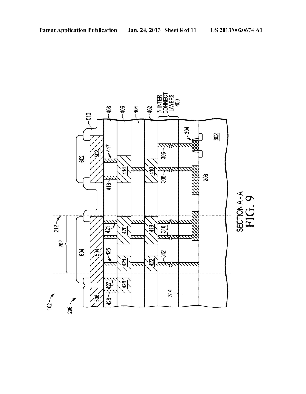 FUSED BUSS FOR PLATING FEATURES ON A SEMICONDUCTOR DIE - diagram, schematic, and image 09