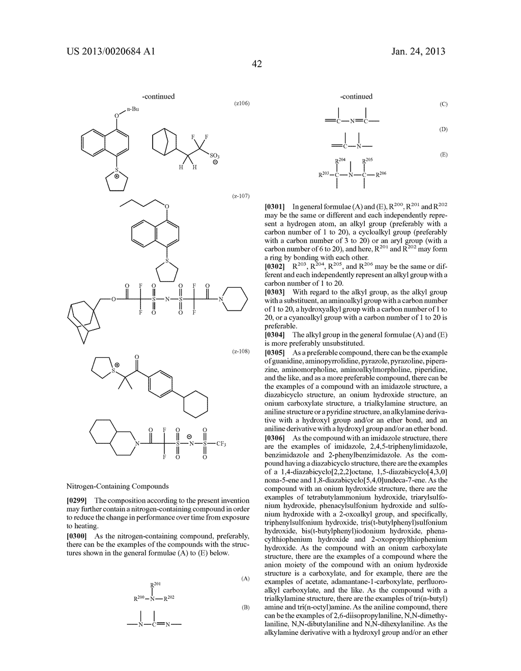 ACTINIC RAY-SENSITIVE OR RADIATION-SENSITIVE RESIN COMPOSITION, AND     ACTINIC RAY-SENSITIVE OR RADIATION-SENSITIVE FILM AND PATTERN FORMING     METHOD USING THE SAME - diagram, schematic, and image 43