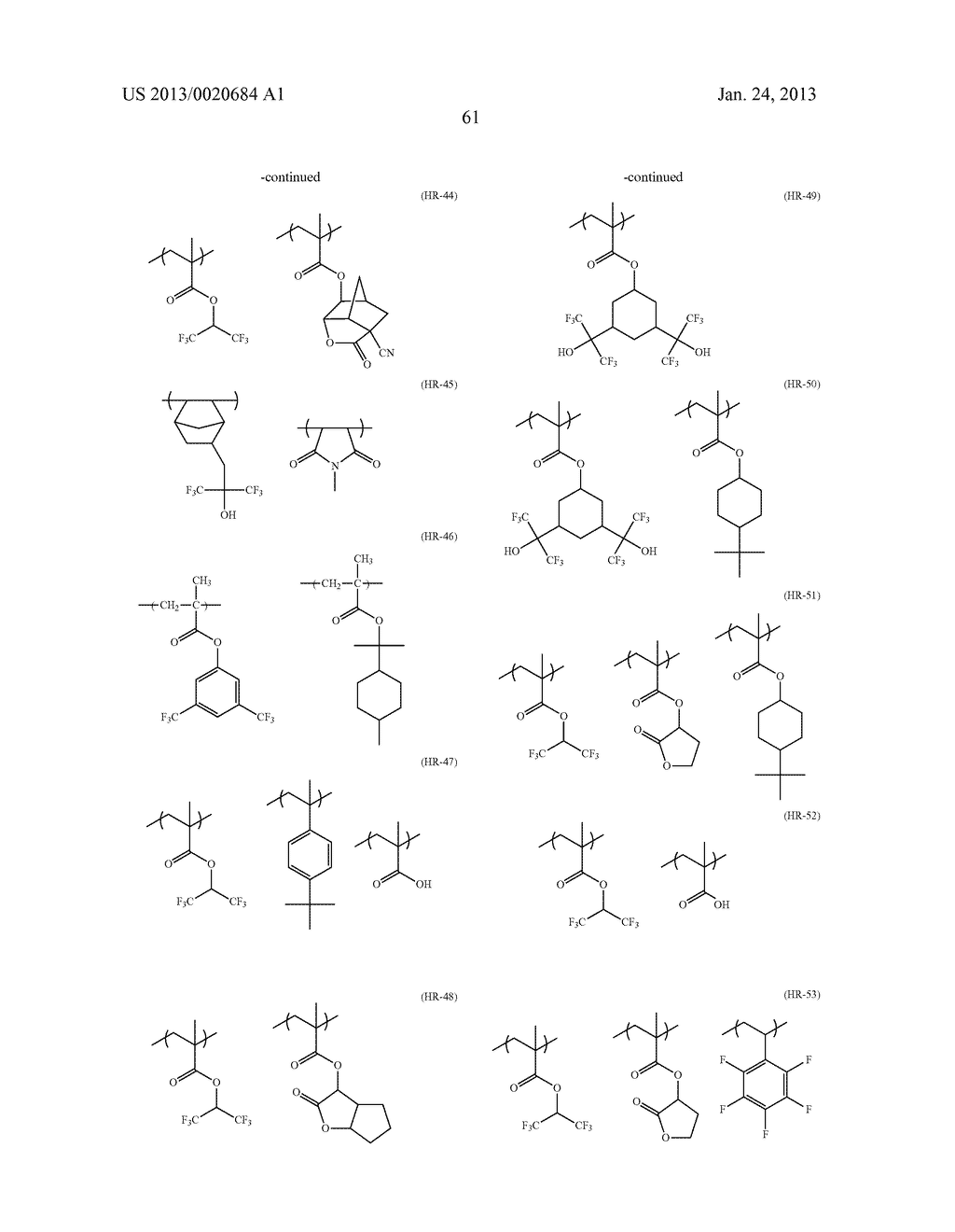 ACTINIC RAY-SENSITIVE OR RADIATION-SENSITIVE RESIN COMPOSITION, AND     ACTINIC RAY-SENSITIVE OR RADIATION-SENSITIVE FILM AND PATTERN FORMING     METHOD USING THE SAME - diagram, schematic, and image 62
