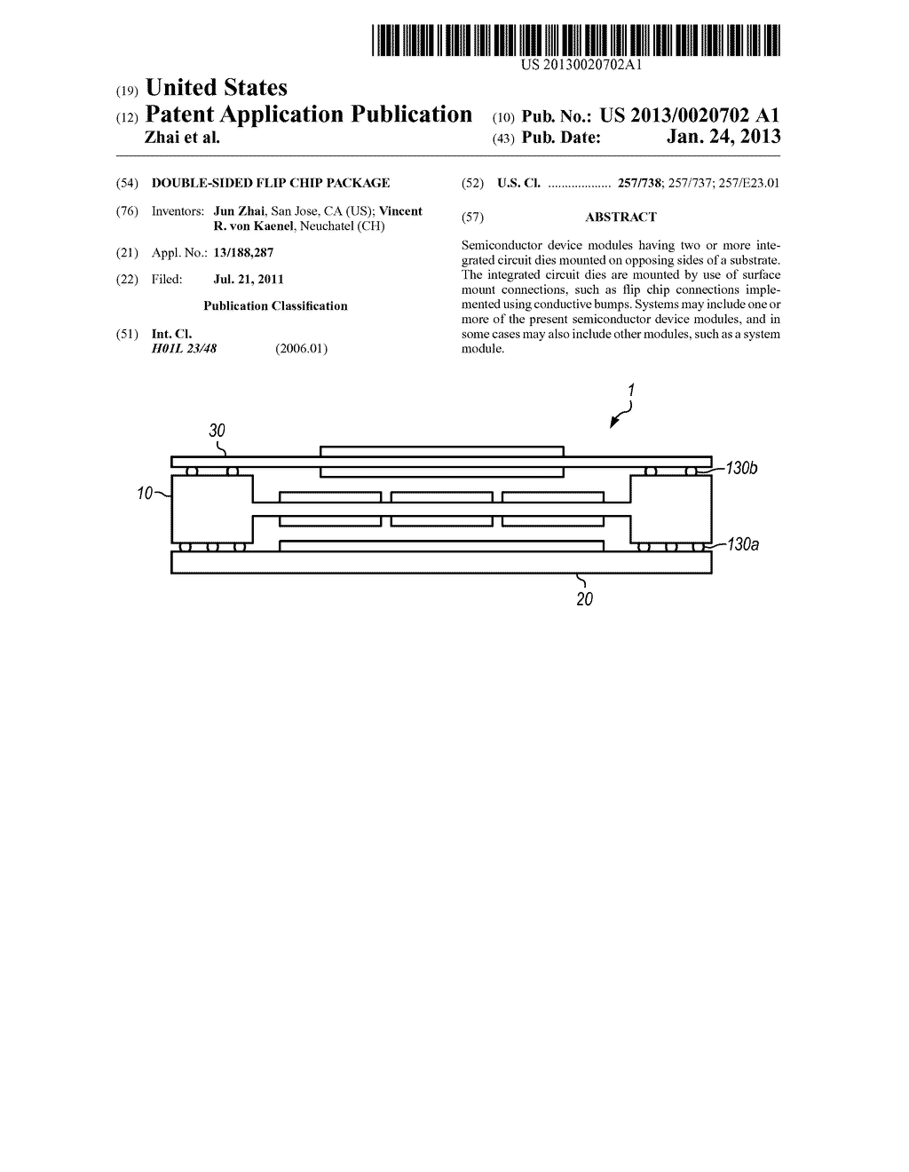 DOUBLE-SIDED FLIP CHIP PACKAGE - diagram, schematic, and image 01