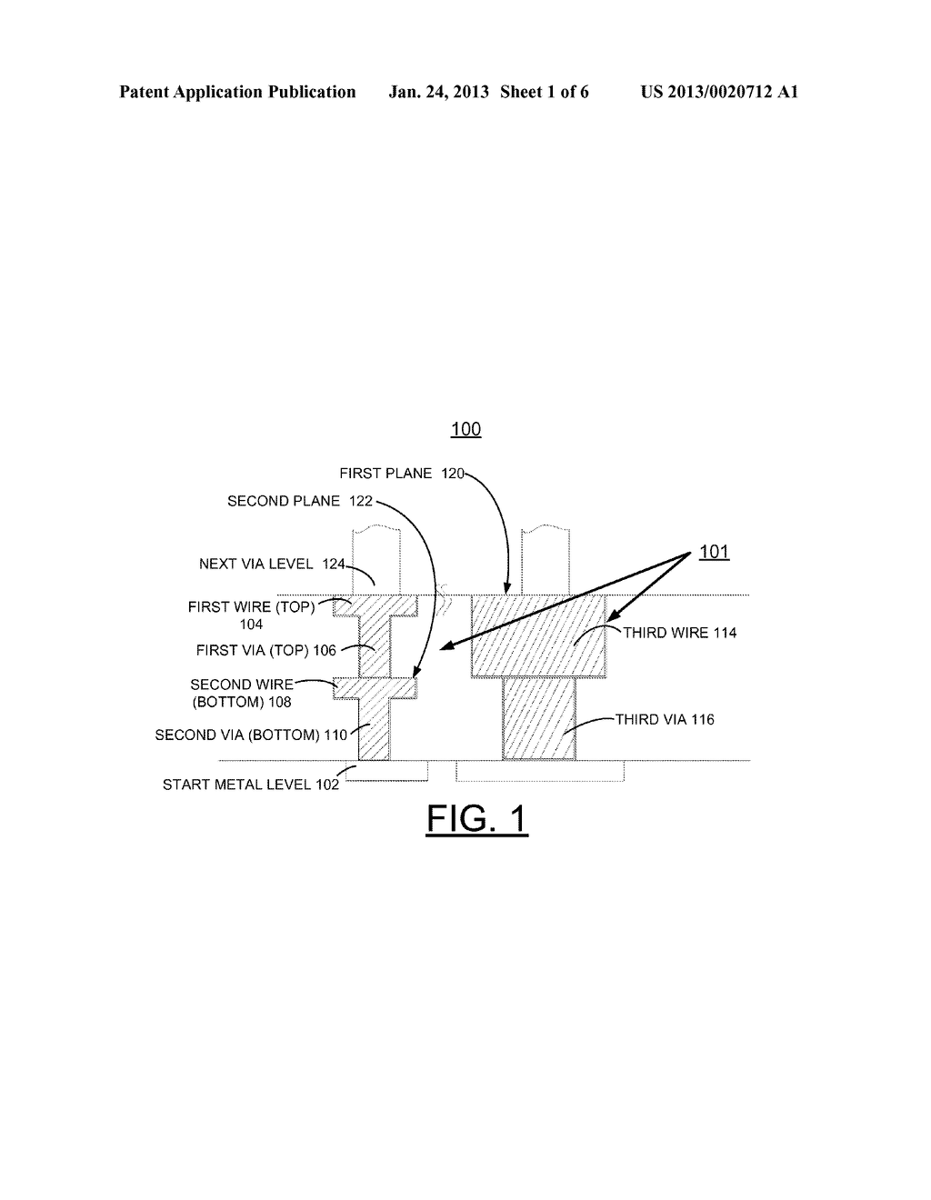 IMPLEMENTING INTEGRATED CIRCUIT MIXED DOUBLE DENSITY AND HIGH PERFORMANCE     WIRE STRUCTURE - diagram, schematic, and image 02