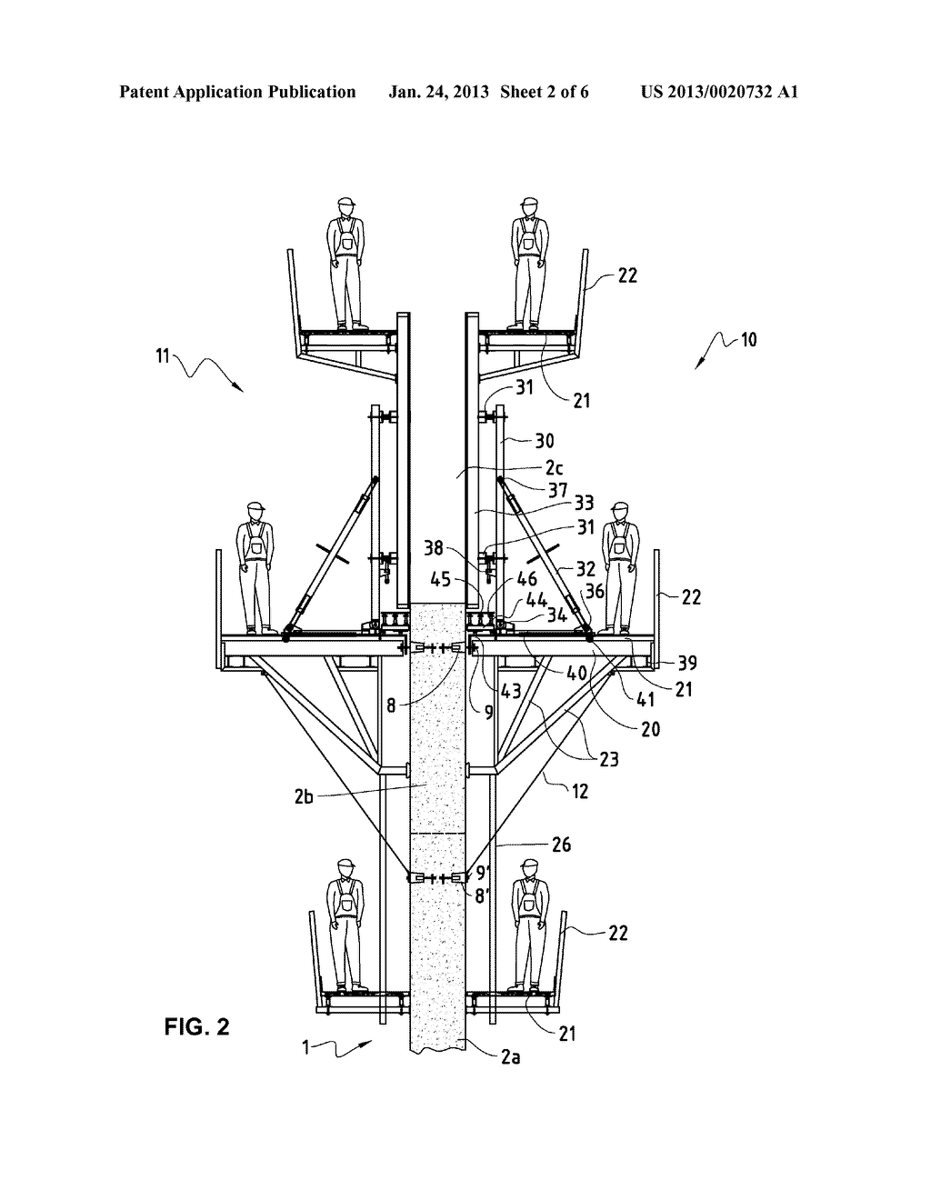 Adjustable Formwork Climber - diagram, schematic, and image 03