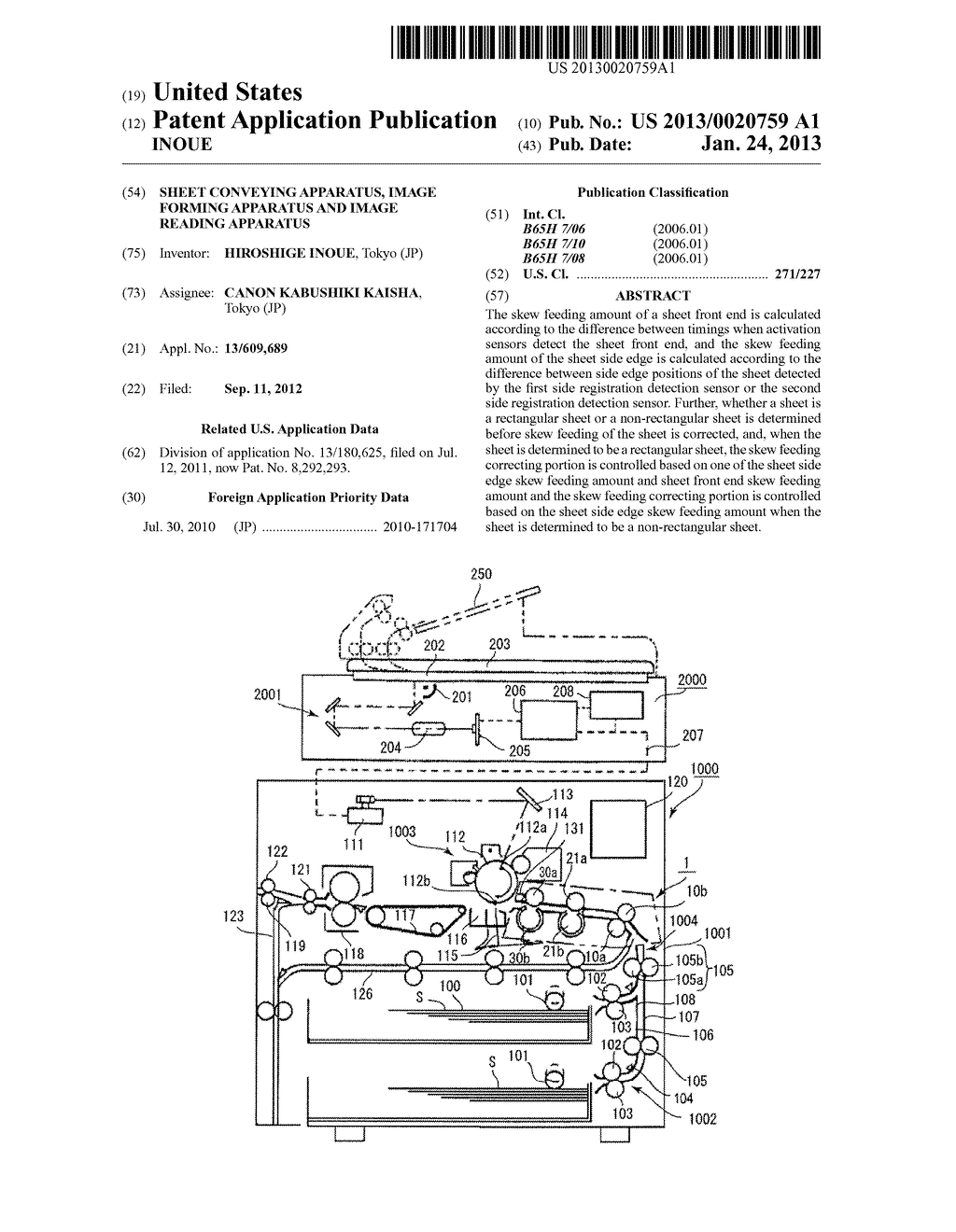 SHEET CONVEYING APPARATUS, IMAGE FORMING APPARATUS AND IMAGE READING     APPARATUS - diagram, schematic, and image 01