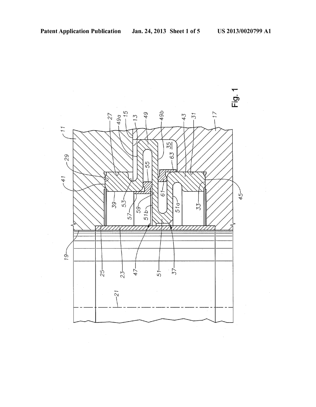 Bi-Directional Pressure Energized Axial Seal and a Swivel Connection     Application - diagram, schematic, and image 02