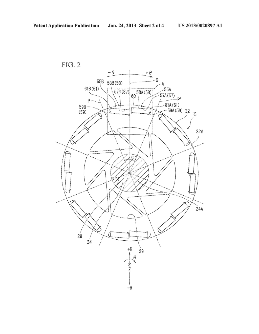 ELECTROMAGNETIC STEEL SHEET FORMED BODY, ROTOR CORE, ROTOR, ROTATING     ELECTRICAL MACHINE, AND VEHICLE - diagram, schematic, and image 03