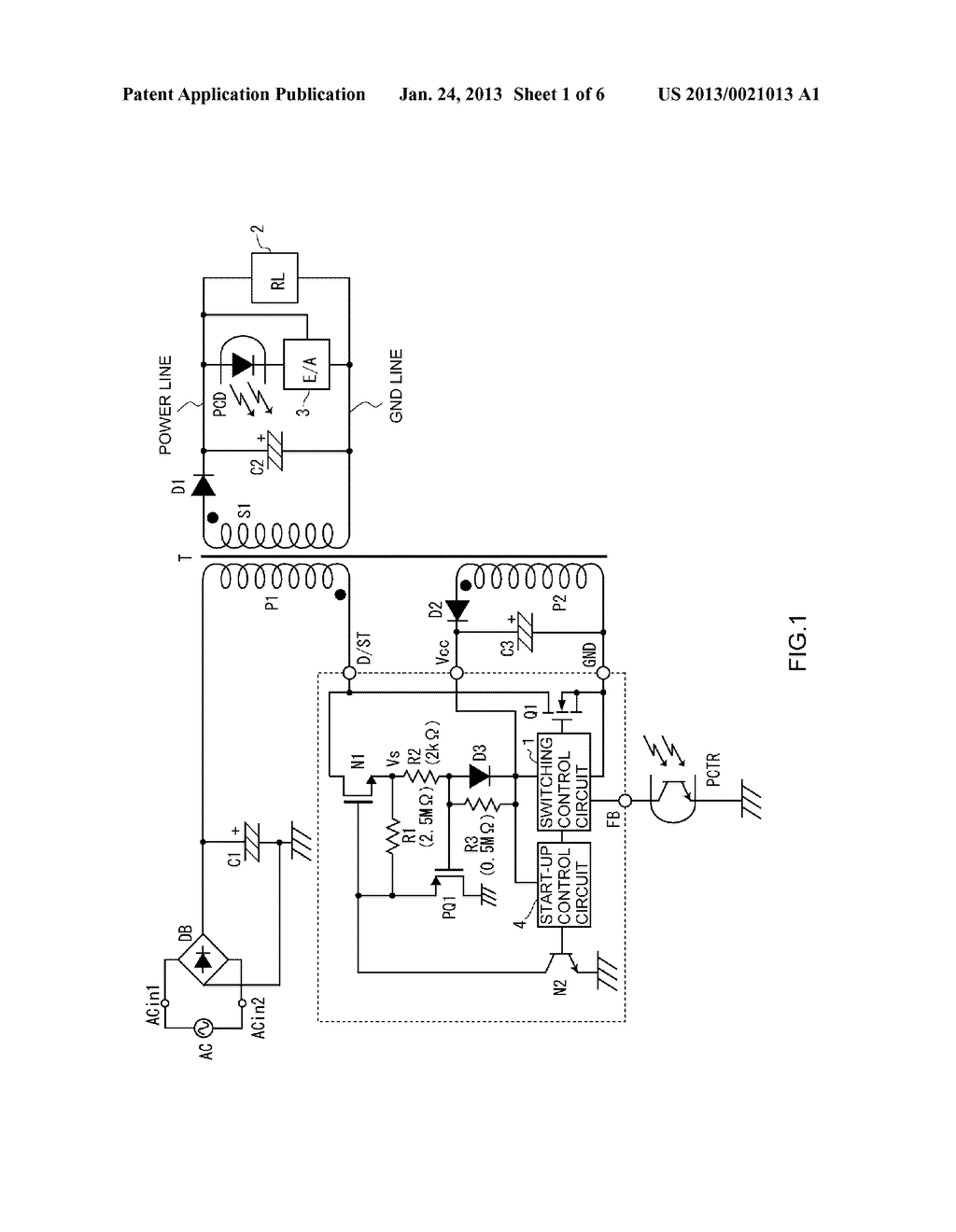 SWITCHING POWER SUPPLY APPARATUS - diagram, schematic, and image 02