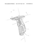 TEST AND MEASUREMENT DEVICE WITH A PISTOL-GRIP HANDLE diagram and image