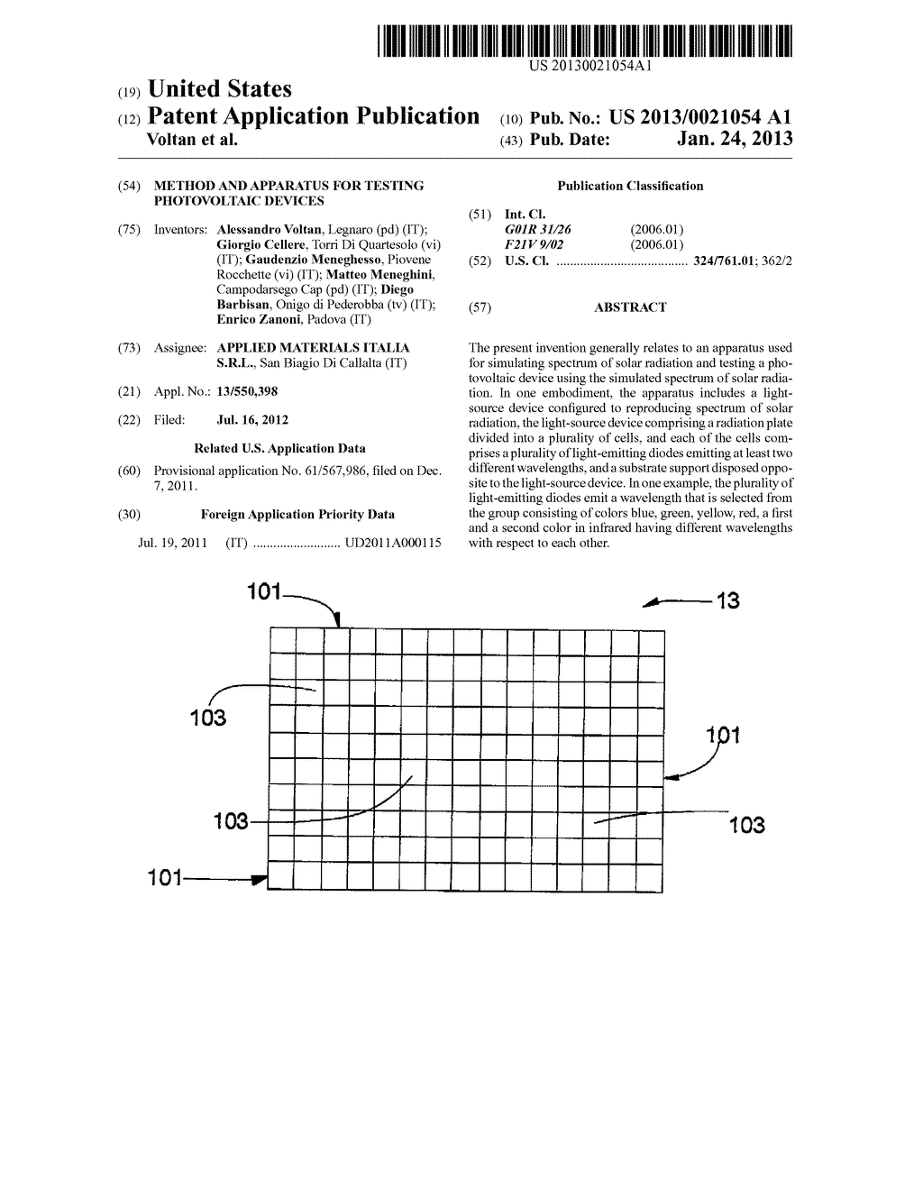 METHOD AND APPARATUS FOR TESTING PHOTOVOLTAIC DEVICES - diagram, schematic, and image 01