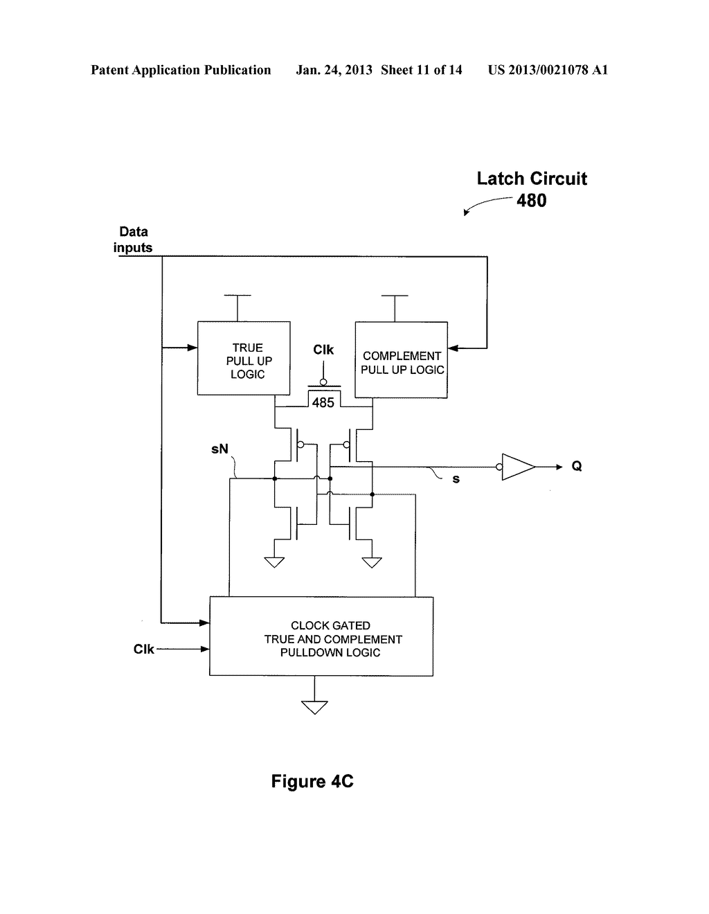 LATCH CIRCUIT WITH A BRIDGING DEVICE - diagram, schematic, and image 12