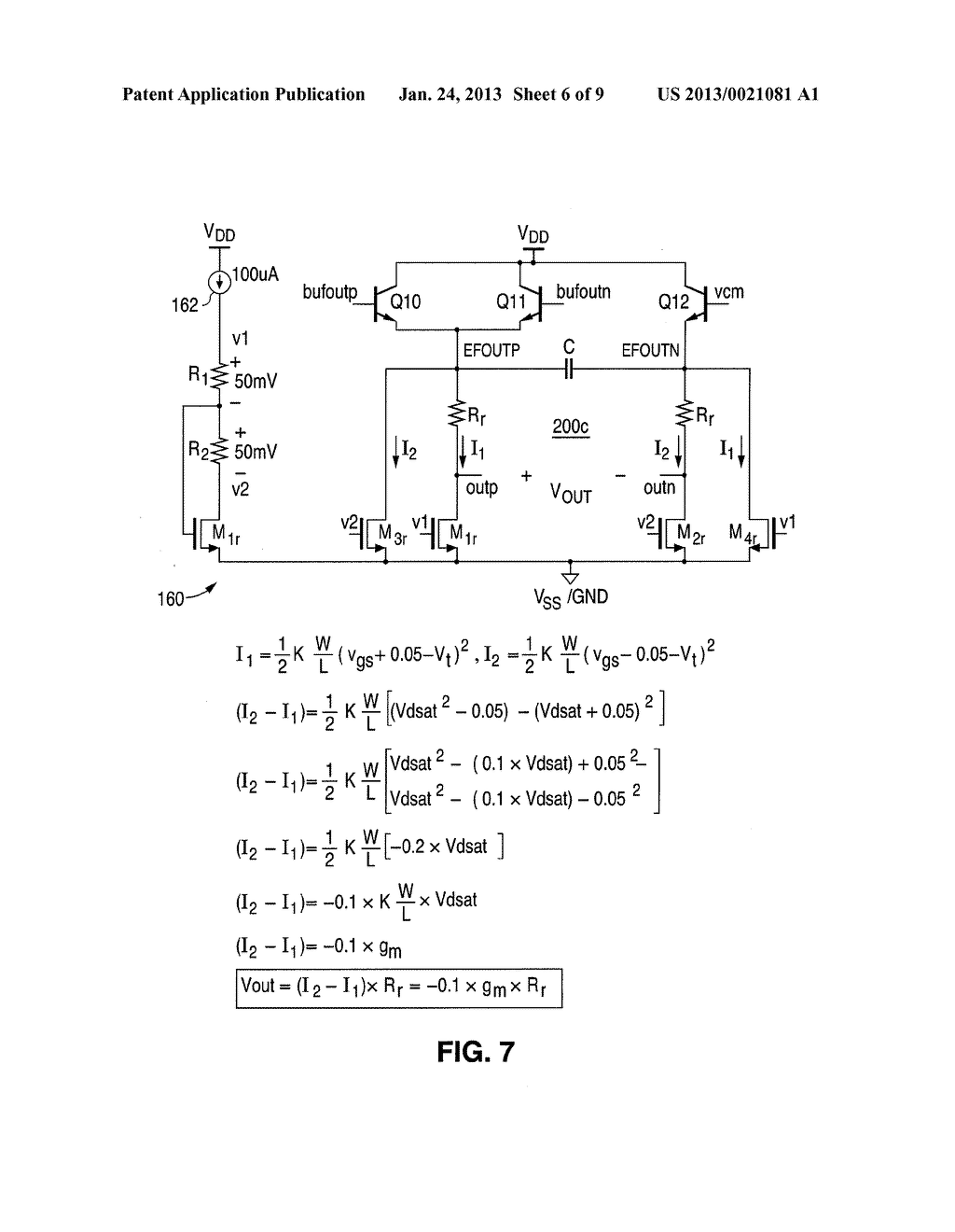 CIRCUITRY AND METHOD FOR DIFFERENTIAL SIGNAL DETECTION WITH INTEGRATED     REFERENCE VOLTAGE - diagram, schematic, and image 07