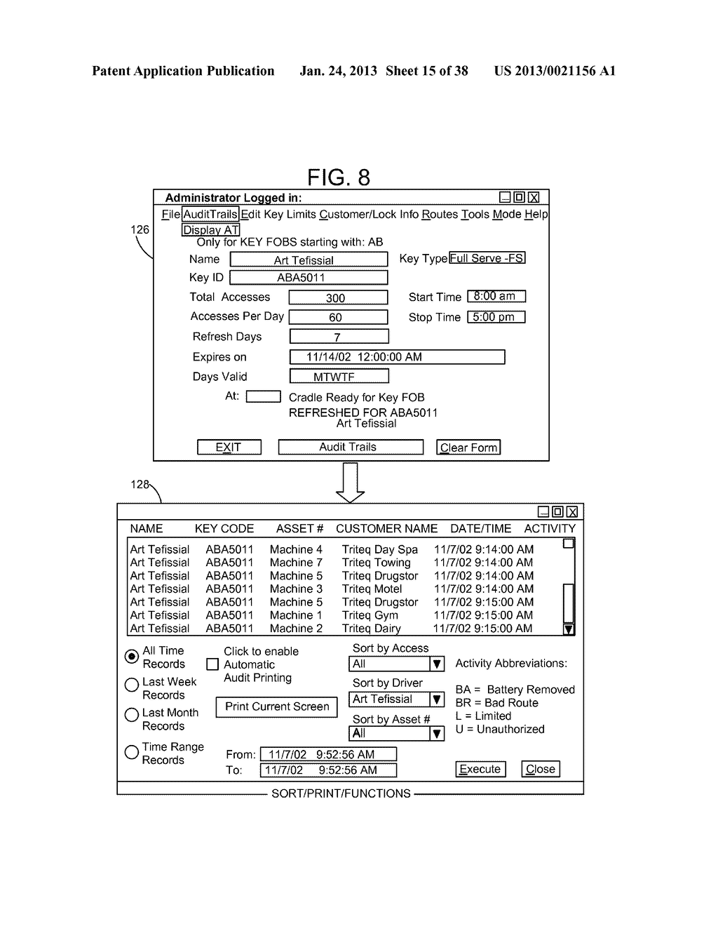 Electronic Security System for Monitoring Mechanical Keys and Other Items - diagram, schematic, and image 16