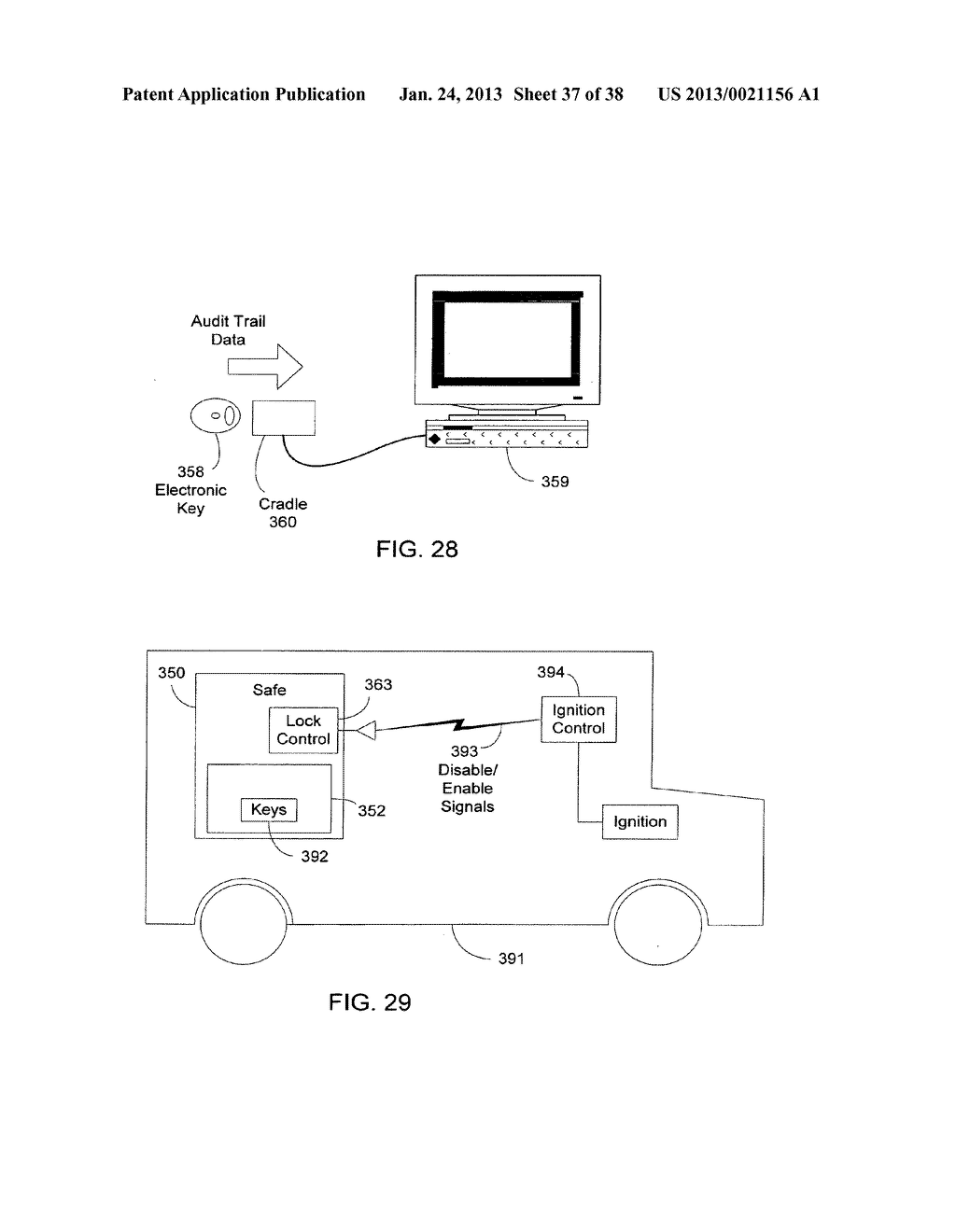 Electronic Security System for Monitoring Mechanical Keys and Other Items - diagram, schematic, and image 38