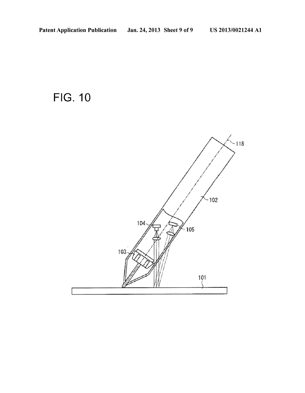 DISPLAY DEVICE WITH INPUT UNIT, CONTROL METHOD FOR SAME, CONTROL PROGRAM     AND RECORDING MEDIUM - diagram, schematic, and image 10
