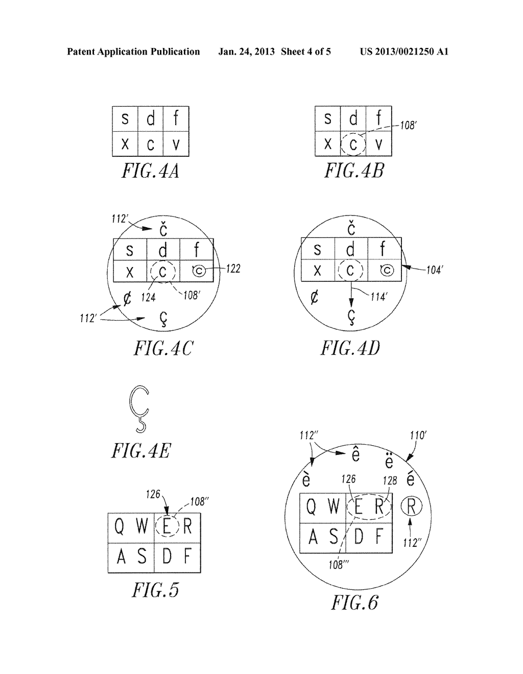 METHOD AND HANDHELD ELECTRONIC DEVICE FOR DISPLAYING AND SELECTING     DIACRITICS - diagram, schematic, and image 05