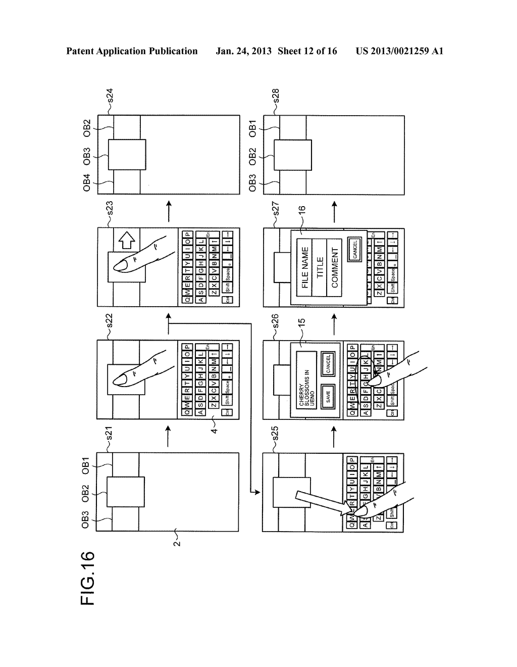 INFORMATION PROCESSING DEVICE AND CHARACTER INPUT METHOD - diagram, schematic, and image 13