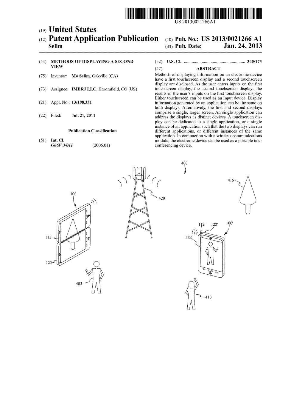 METHODS OF DISPLAYING A SECOND VIEW - diagram, schematic, and image 01