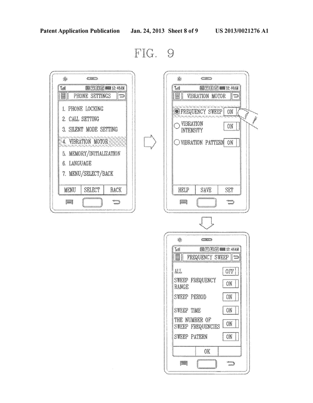 MOBILE TERMINAL AND VIBRATION POWER CONTROL METHOD THEREOF - diagram, schematic, and image 09