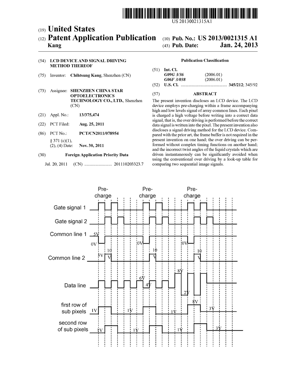 LCD DEVICE AND SIGNAL DRIVING METHOD THEREOF - diagram, schematic, and image 01