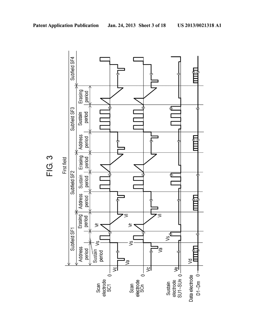 METHOD FOR DRIVING PLASMA DISPLAY PANEL AND PLASMA DISPLAY DEVICE - diagram, schematic, and image 04