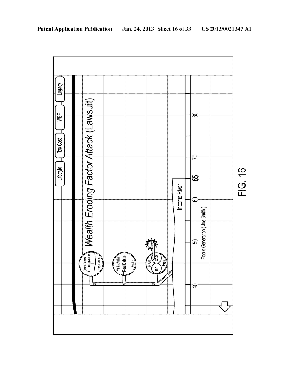 SYSTEMS AND METHODS FOR FINANCIAL PLANNING USING ANIMATION - diagram, schematic, and image 17