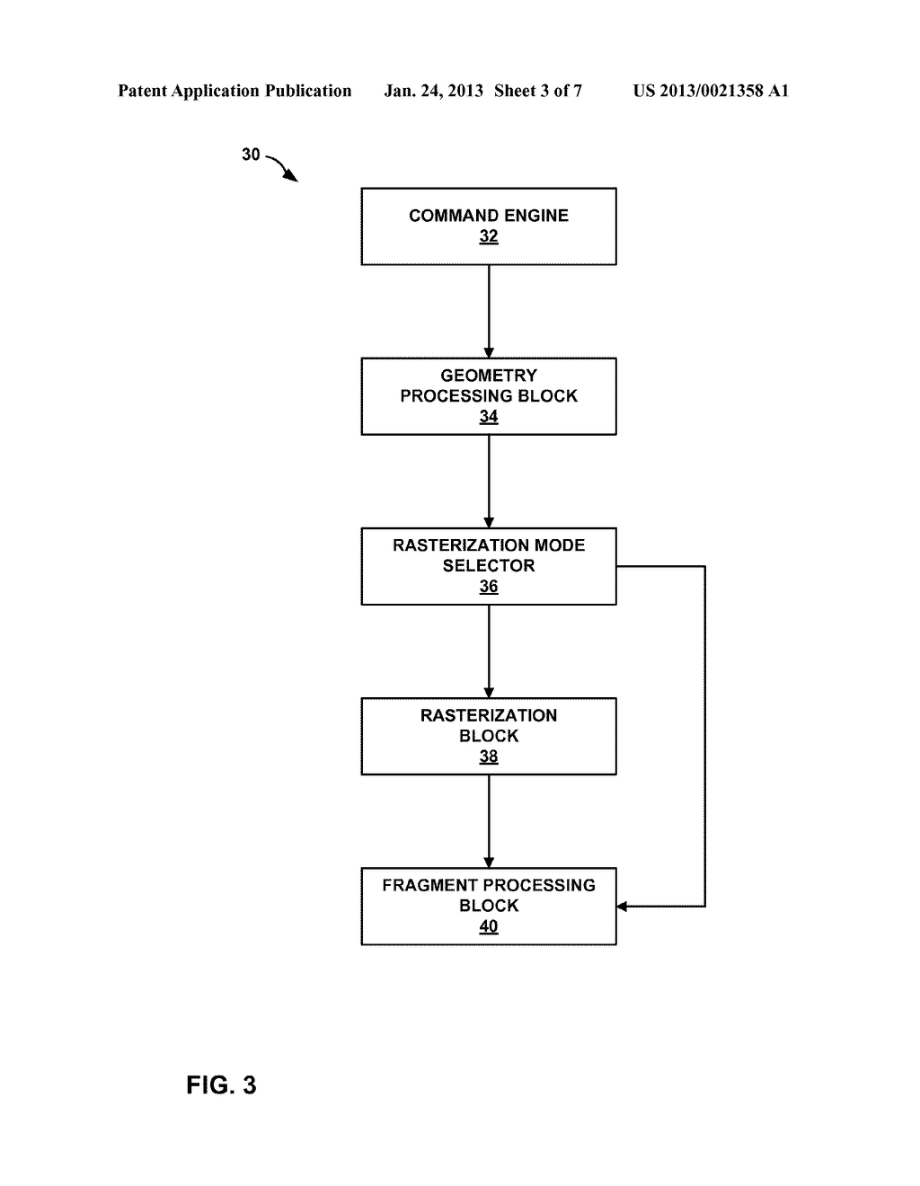 AREA-BASED RASTERIZATION TECHNIQUES FOR A GRAPHICS PROCESSING SYSTEM - diagram, schematic, and image 04