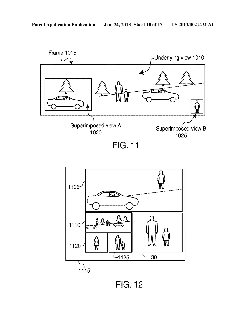 Method and System of Simultaneously Displaying Multiple Views for Video     Surveillance - diagram, schematic, and image 11