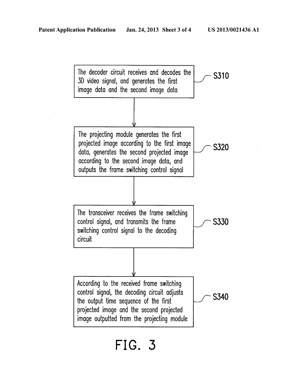 DECODER, PROJECTING SYSTEM, AND IMAGE PROCESSING METHOD OF THE PROJECTING     SYSTEM - diagram, schematic, and image 04