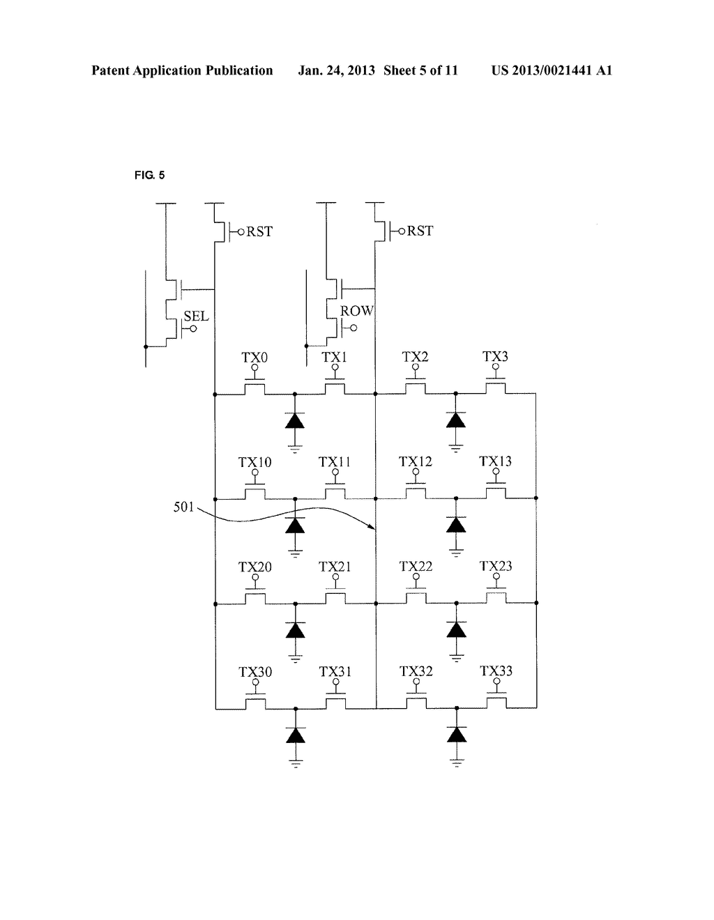 METHOD AND IMAGE SENSOR HAVING PIXEL STRUCTURE FOR CAPTURING DEPTH IMAGE     AND COLOR IMAGE - diagram, schematic, and image 06