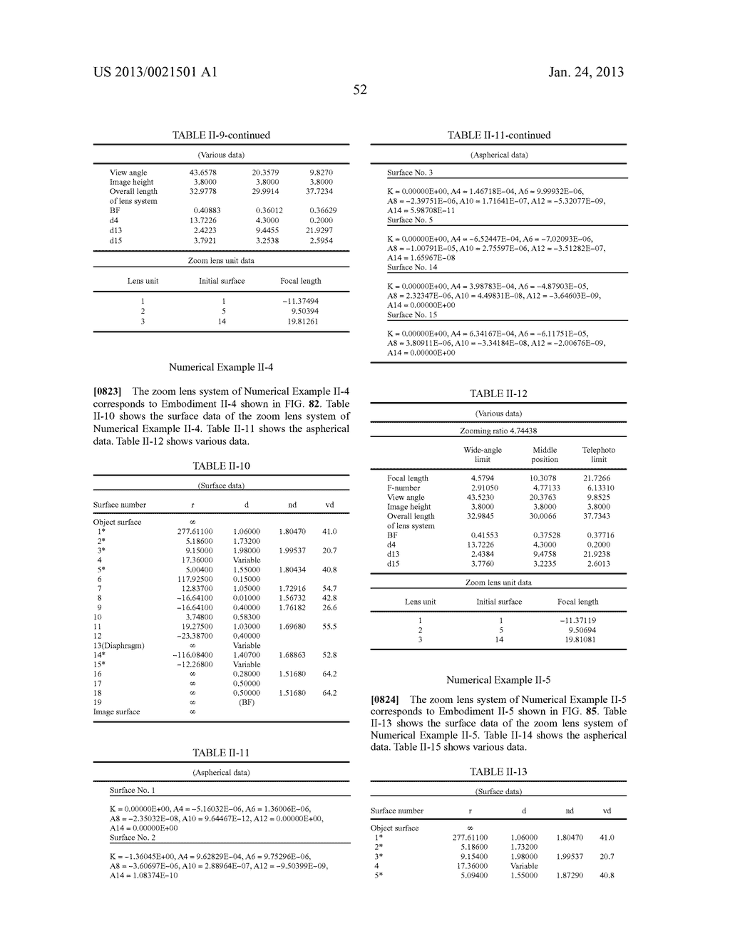 ZOOM LENS SYSTEM, IMAGING DEVICE AND CAMERA - diagram, schematic, and image 181