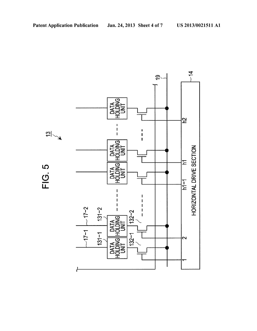 SOLID-STATE IMAGE PICKUP DEVICE, METHOD FOR DRIVING SOLID-STATE IMAGE     PICKUP DEVICE, AND IMAGE PICKUP APPARATUS - diagram, schematic, and image 05