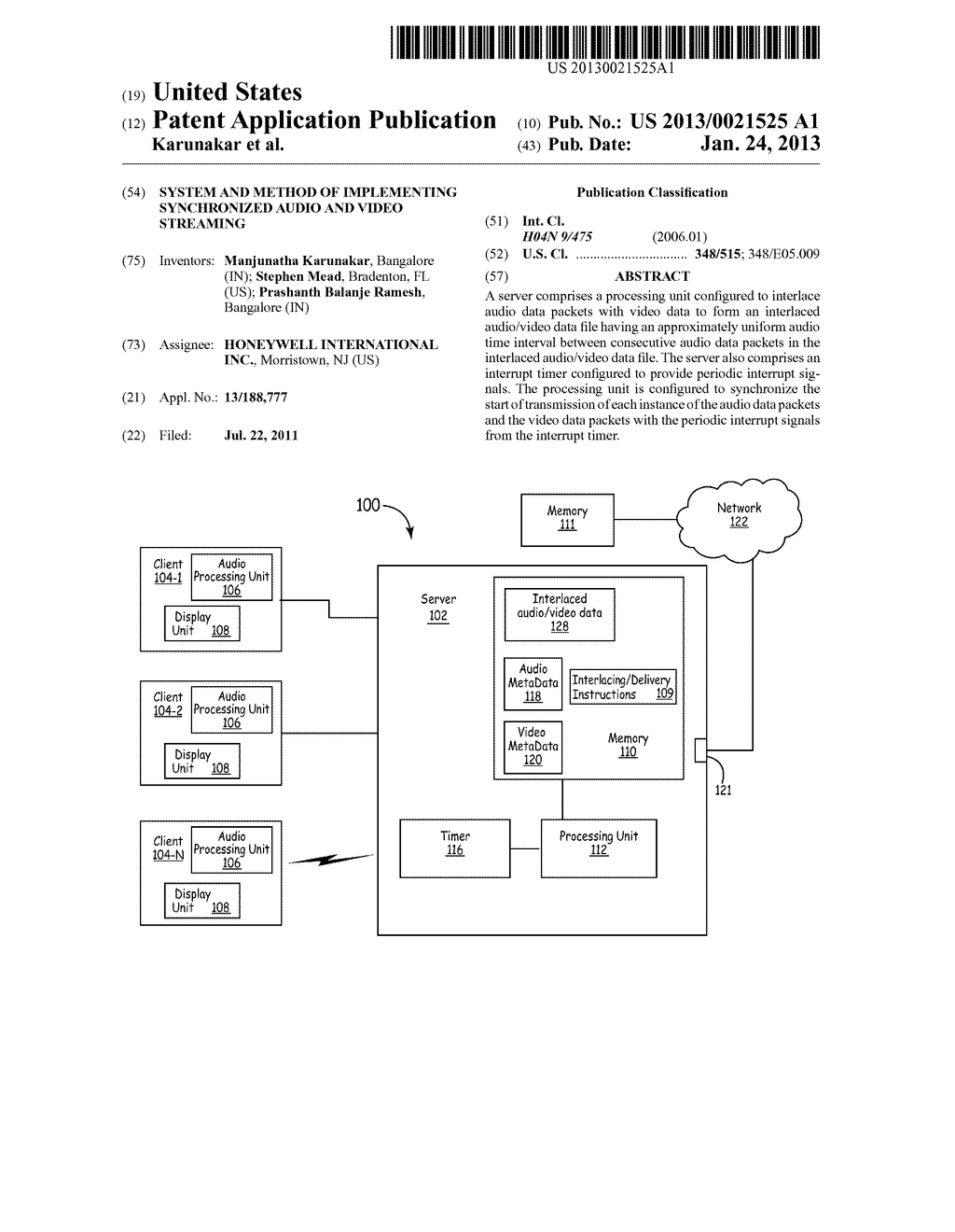 SYSTEM AND METHOD OF IMPLEMENTING SYNCHRONIZED AUDIO AND VIDEO STREAMING - diagram, schematic, and image 01