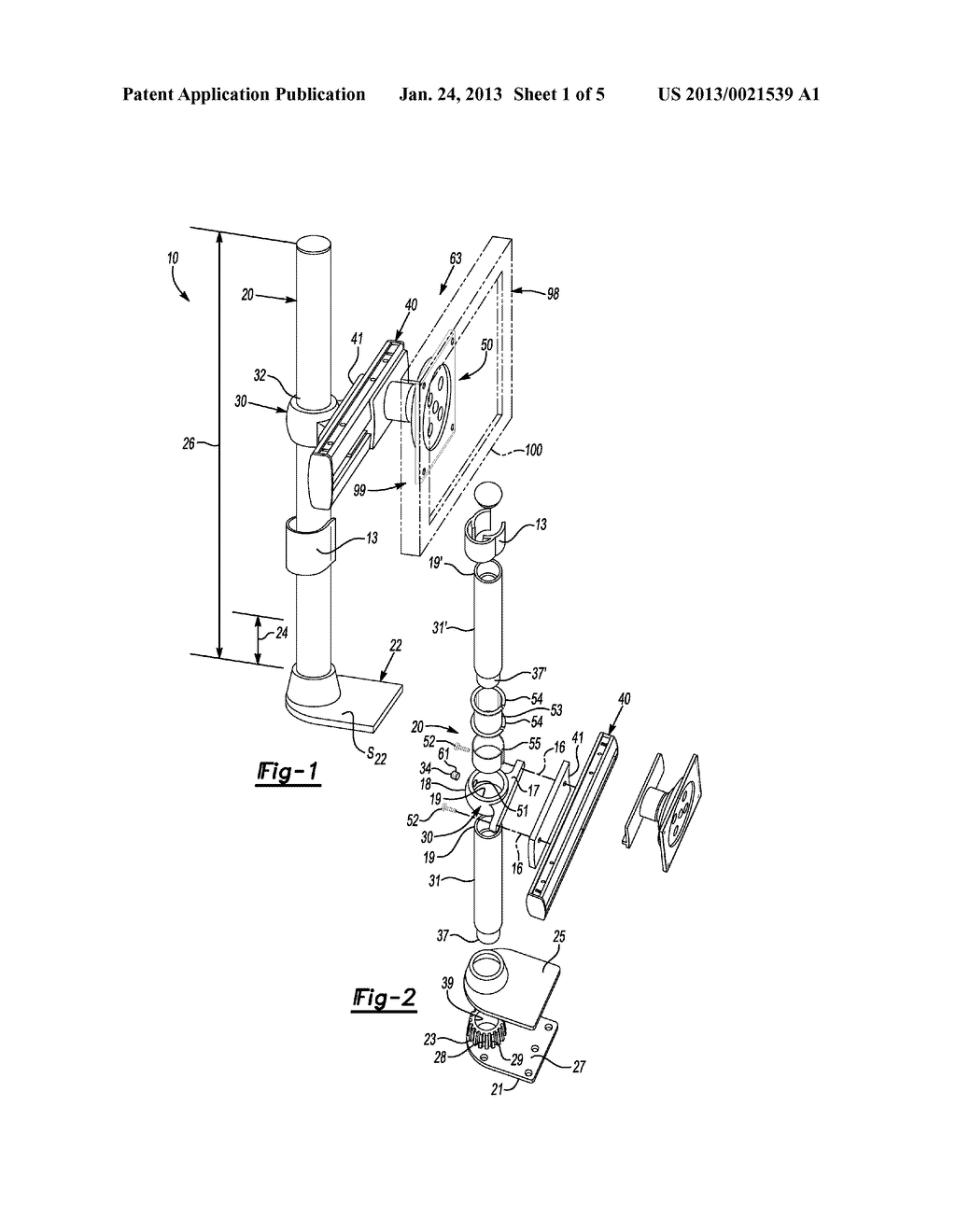 ELECTRONIC VIDEO DISPLAY MOUNT - diagram, schematic, and image 02