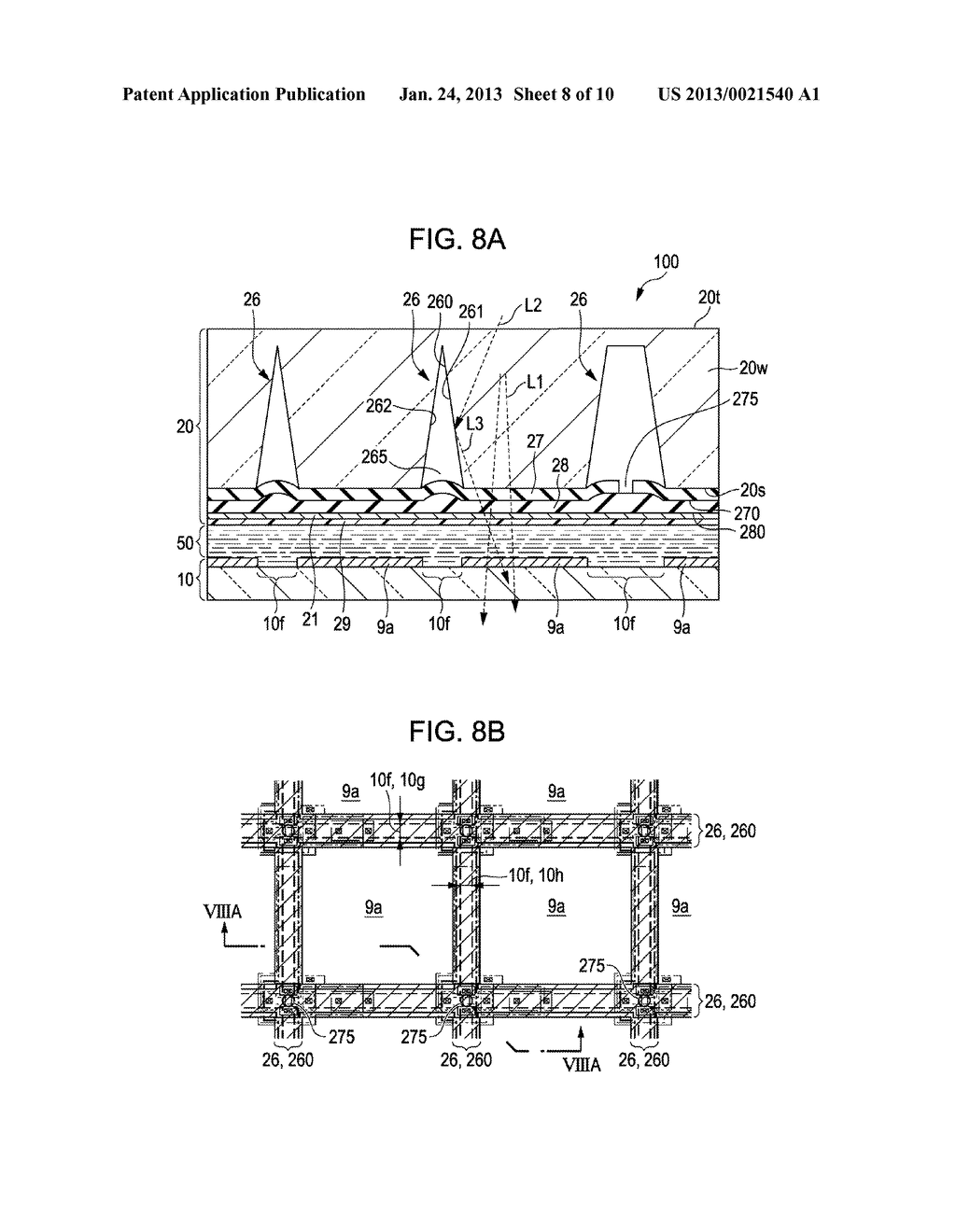 ELECTRO-OPTIC DEVICE, METHOD OF PRODUCING ELECTRO-OPTIC DEVICE, AND     PROJECTION TYPE DISPLAY APPARATUS - diagram, schematic, and image 09