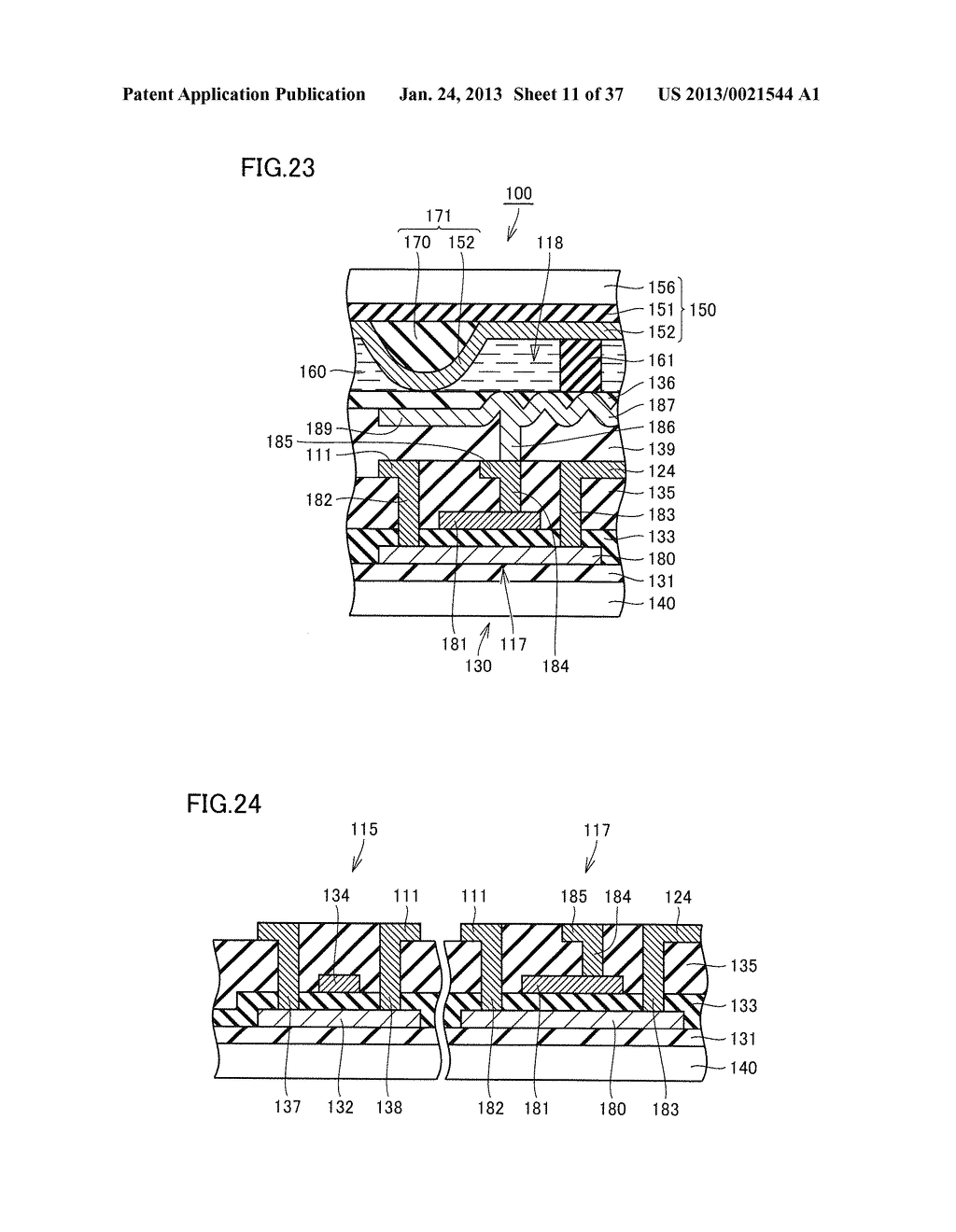 DISPLAY DEVICE, PRESSURE DETECTING DEVICE AND METHOD FOR MANUFACTURING     DISPLAY DEVICE - diagram, schematic, and image 12