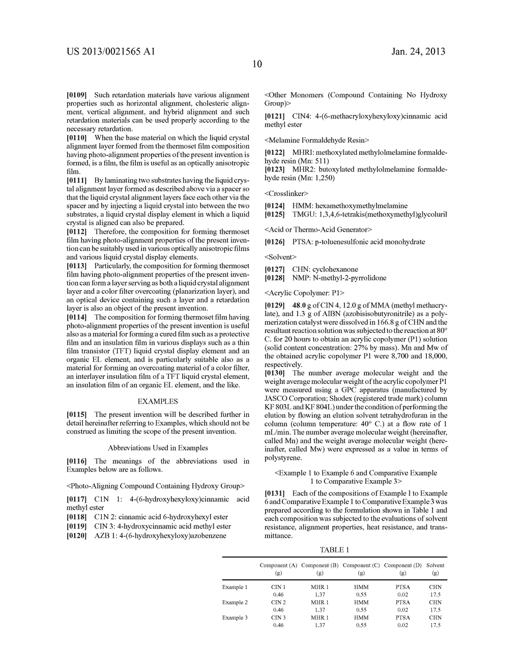 COMPOSITION FOR FORMING THERMOSET FILM HAVING PHOTO-ALIGNMENT PROPERTIES - diagram, schematic, and image 12