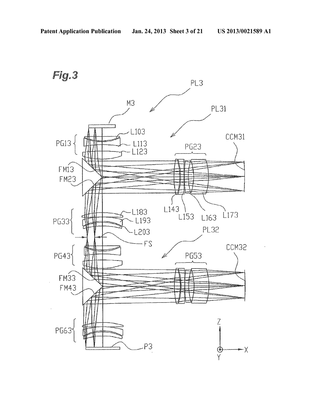 Projection Optical System, Exposure Apparatus, Exposure Method, Display     Manufacturing Method, Mask, and Mask Manufacturing Method - diagram, schematic, and image 04