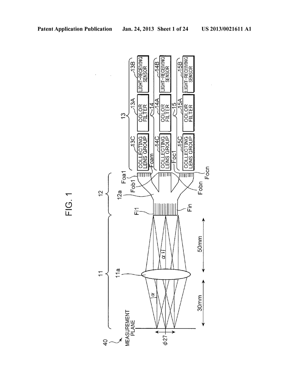 Measuring Optical System, And Color Luminance Meter and Colorimeter using     the Same - diagram, schematic, and image 02