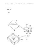 Wide display with lens diagram and image