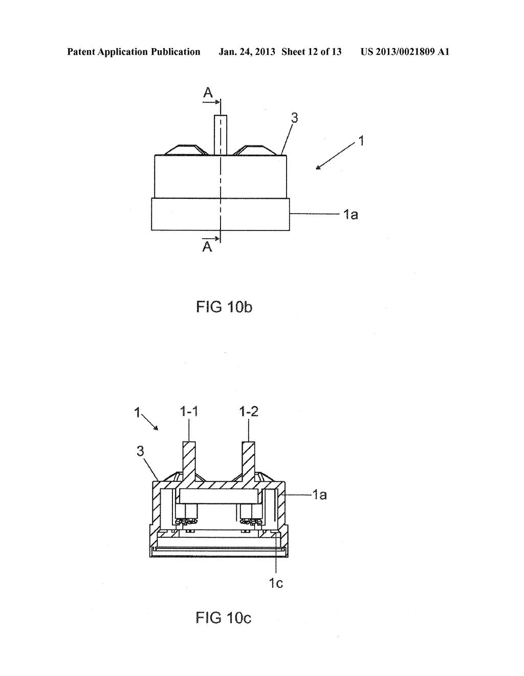 Lamp and end cap for a lamp - diagram, schematic, and image 13