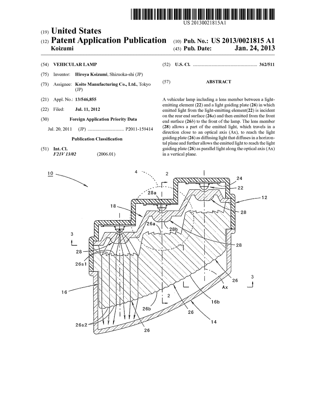 Vehicular Lamp - diagram, schematic, and image 01