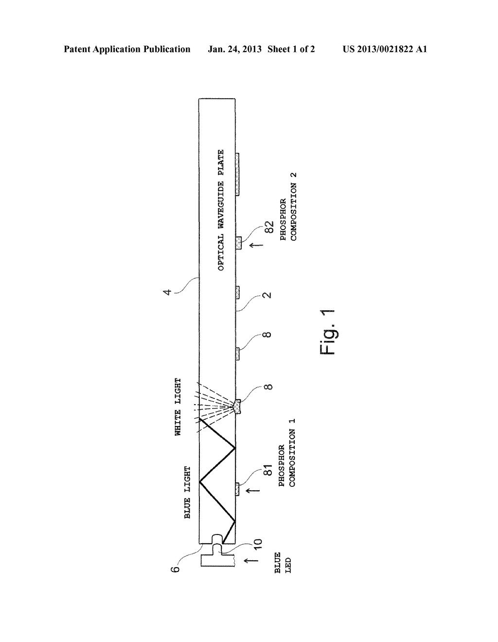 Optical Waveguide Plate Comprising Phosphorus-Containing Structure     Elements - diagram, schematic, and image 02