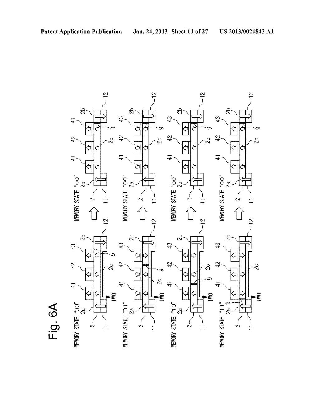 SEMICONDUCTOR DEVICE INCORPORATING MULTI-VALUE MAGNETIC MEMORY CELLS - diagram, schematic, and image 12