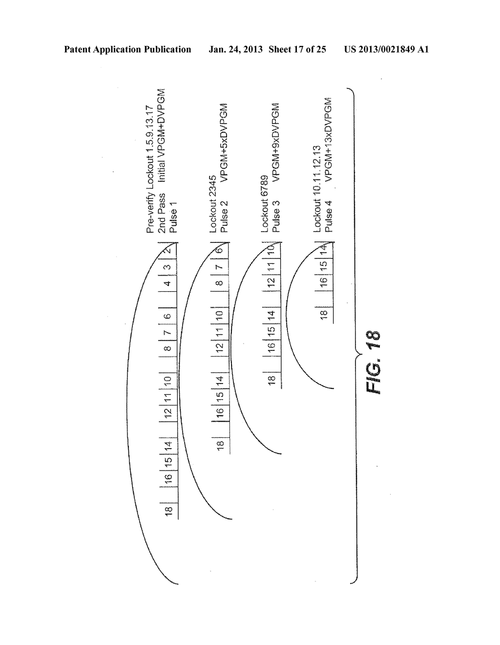 Program Algorithm with Staircase Waveform Decomposed into Multiple Passes - diagram, schematic, and image 18