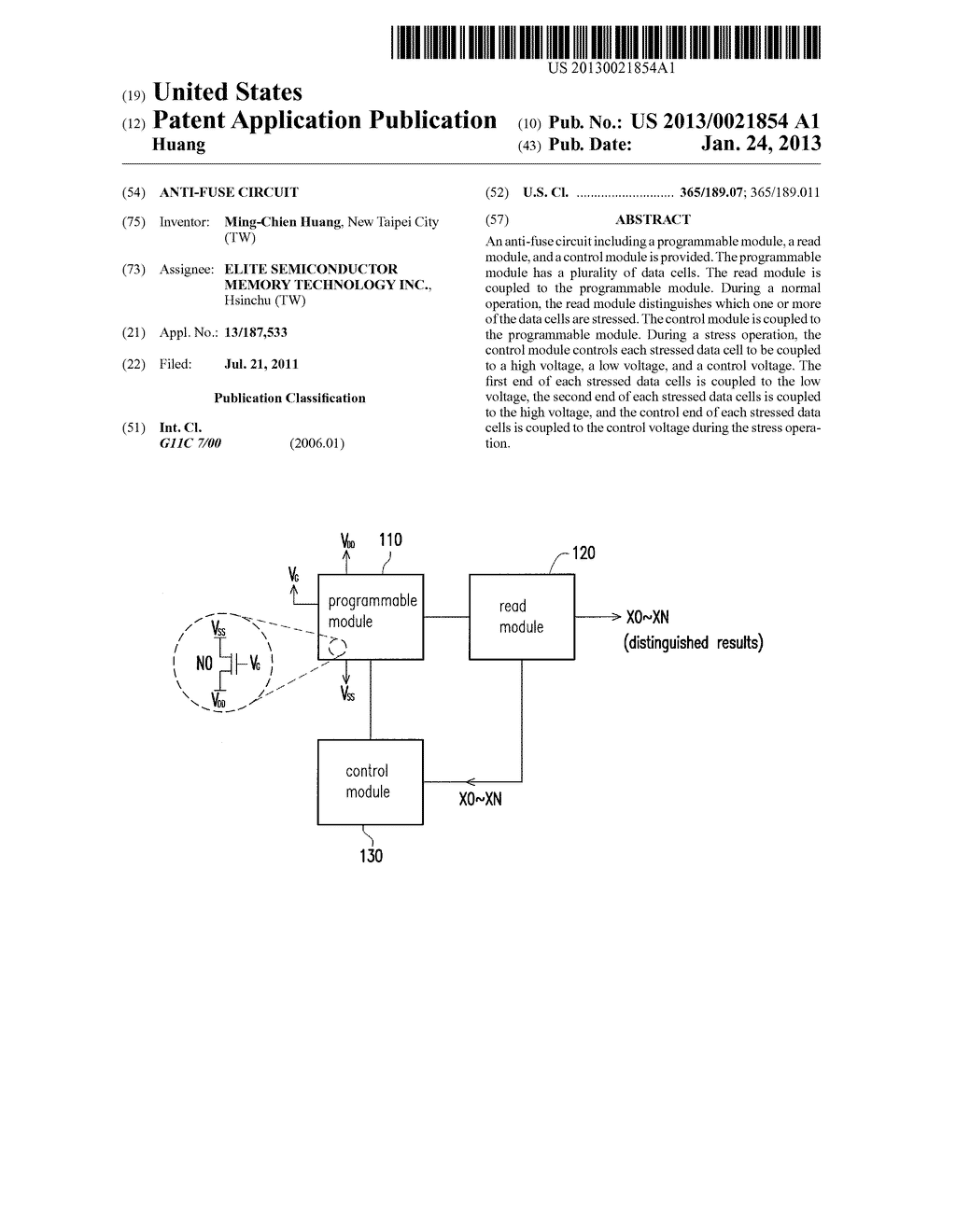 ANTI-FUSE CIRCUIT - diagram, schematic, and image 01