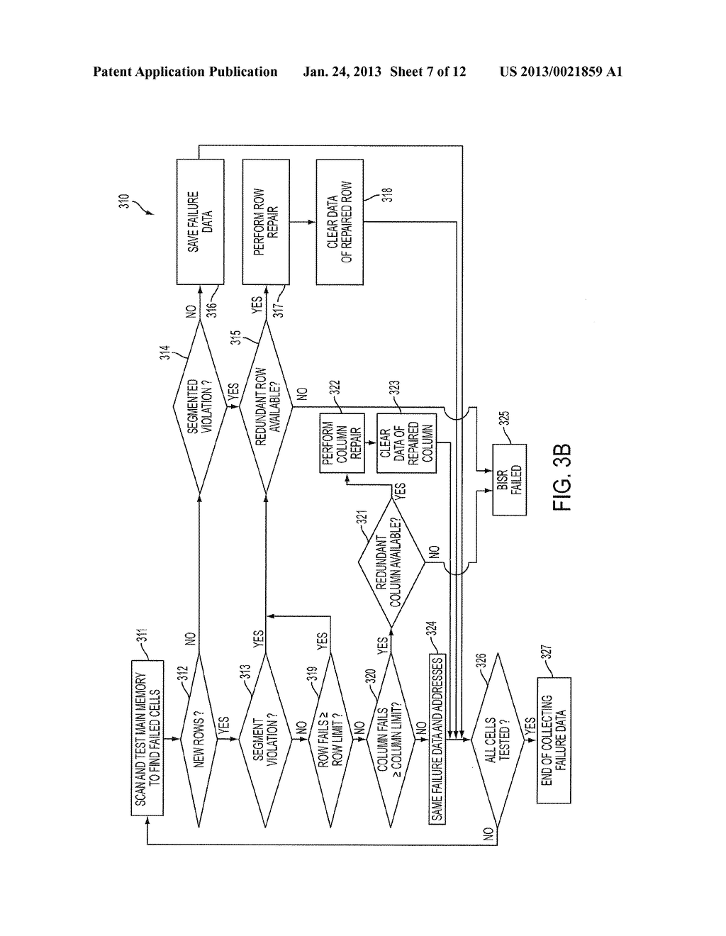 MECHANISMS FOR BUILT-IN SELF REPAIR OF MEMORY DEVICES USING FAILED BIT     MAPS AND OBVIOUS REPAIRS - diagram, schematic, and image 08