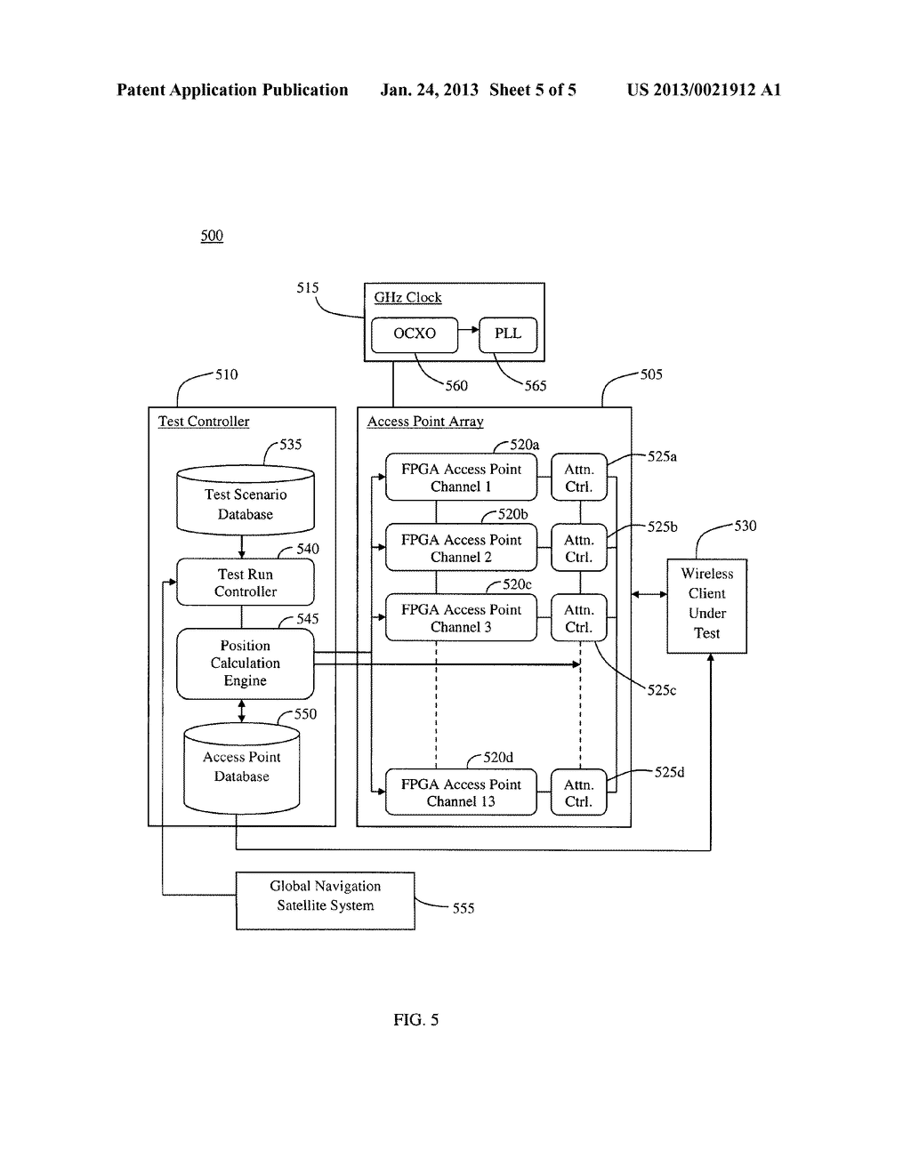 SYSTEM AND METHOD FOR TESTING WIRELESS POSITION LOCATING - diagram, schematic, and image 06