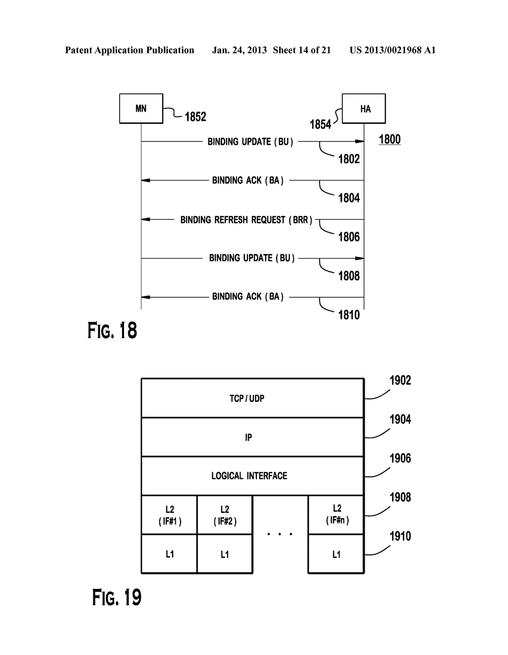 METHOD AND APPARATUS FOR BANDWIDTH AGGREGATION FOR IP FLOW - diagram, schematic, and image 15