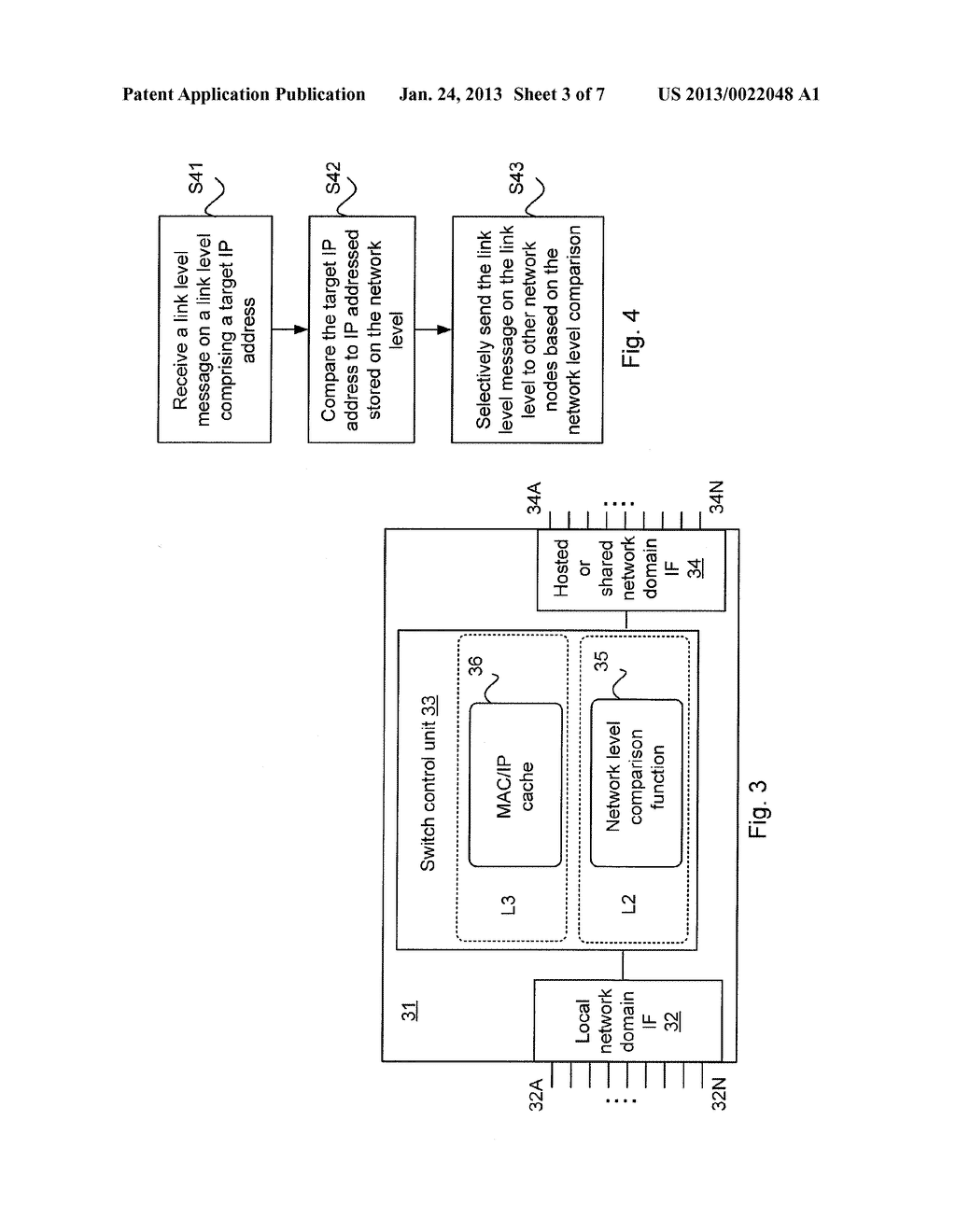 METHOD AND NETWORK NODE FOR USE IN LINK LEVEL COMMUNICATION IN A DATA     COMMUNICATIONS NETWORK - diagram, schematic, and image 04