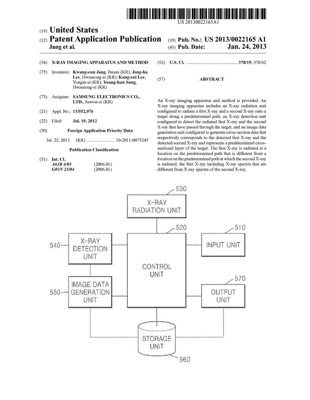 X-RAY IMAGING APPARATUS AND METHOD - diagram, schematic, and image 01